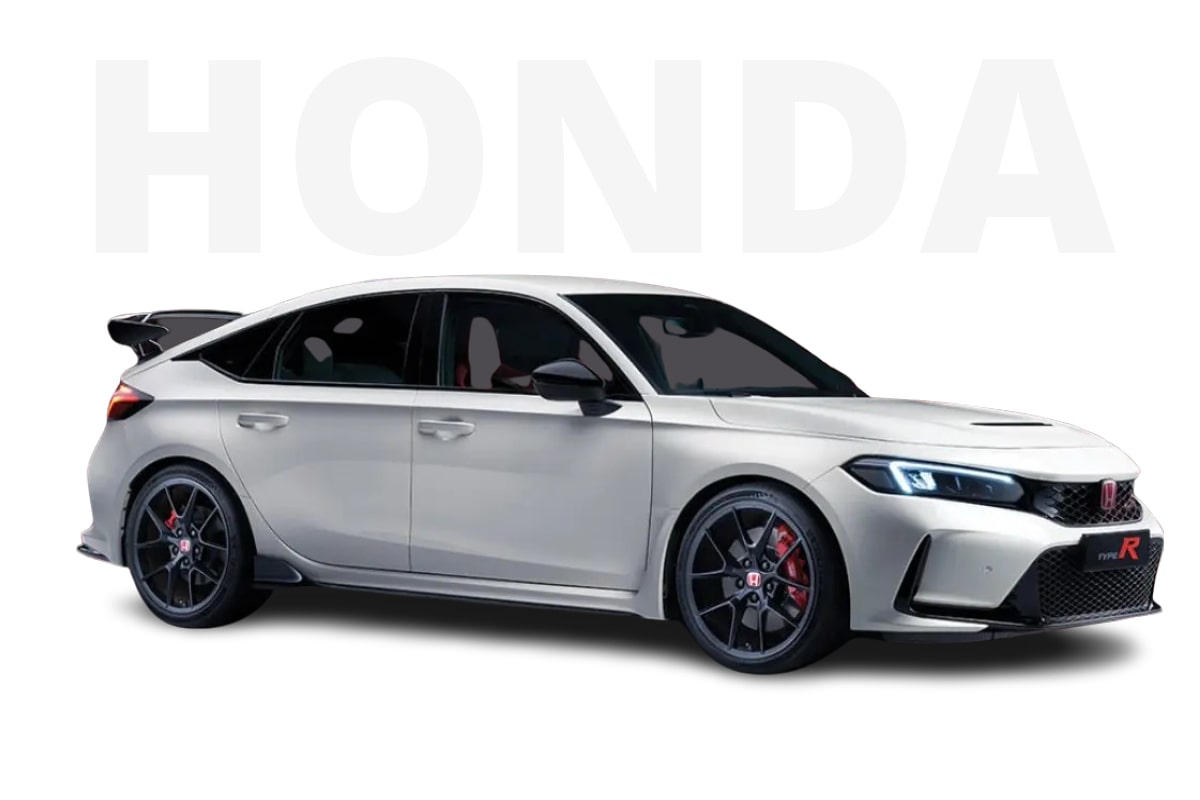 zu sehen ist ein weißer Honda Civic 